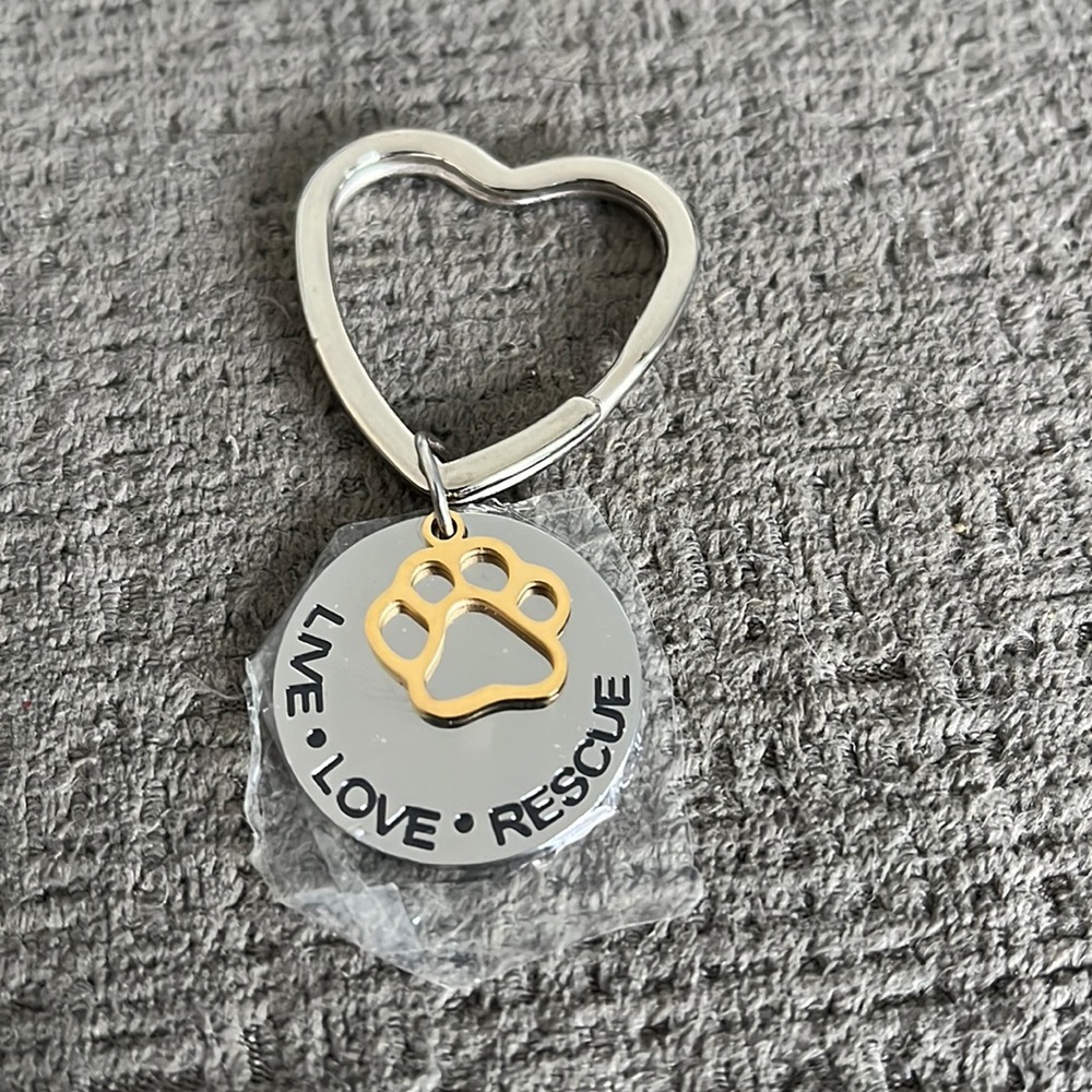 Live Live Rescue Heart Keychain